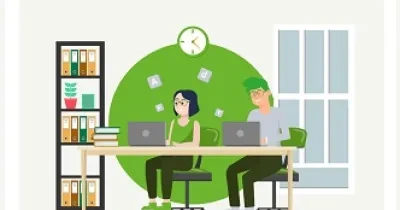 Cartel sobre la figura del asistente personal como clave para garantizar la vida independiente de las personas con discapacidad intelectual o del desarrollo