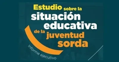 Banner del estudio sobre la situación educativa de la juventud sorda en España
