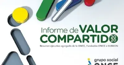 Banner de la presentación del Informe de Valor Compartido del Grupo Social ONCE 2020 y el nuevo Oncelio