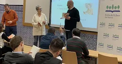 Acto sobre la promoción de la lectura a personas con discapacidad (Fuente: Feria del Libro de Madrid)