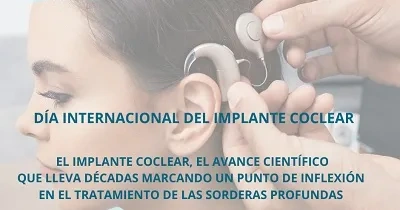 Banner del Día Internacional del Implante Coclear 2024 de FIAPAS
