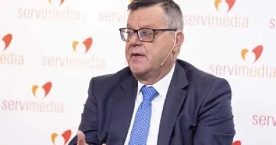 Intervención del director de Fundación ONCE, José Luis Martínez Donoso (Fuente: Jorge Villa/Servimedia)