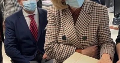 Dancausa, en su visita a las instalaciones de la Fundación Prodis (Fuente: Comunidad de Madrid)