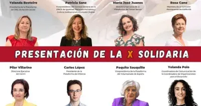 cartel de la presentación de la x solidaria