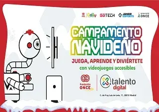 Cártel del Campamento Navideño de videojuegos accesibles