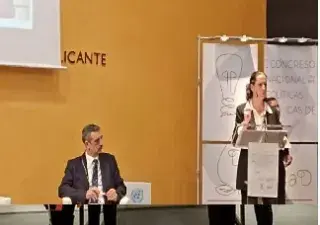 Ponentes hablando en el I Congreso Nacional sobre Políticas Públicas de Discapacidad sobre las mujeres con discapacidad