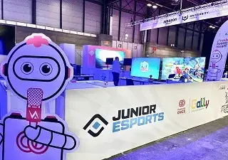 Stand en el Amazon Gamergy, con videojuegos accesibles