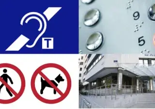 Imagen alusiva a distintas acciones y medidas de accesibilidad