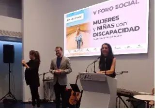 Ponentes en el V Foro Social: Mujeres y niñas con discapacidad