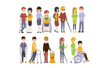 Viñeta alusiva a personas con discapacidad