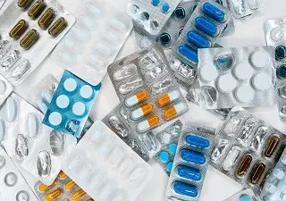 fotografía de blíster de antibióticos