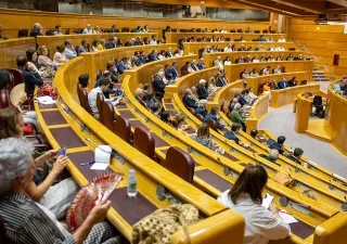 Panorámica del Senado en el III Foro FES 2024
