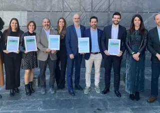 foto del acto de certificación BREEAM en Ilunion Hotels