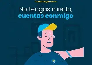 Detalle de la portada del cuento familiar titulado "No tengas miedo, cuentas conmigo", de la Asociación Convives con Espasticidad