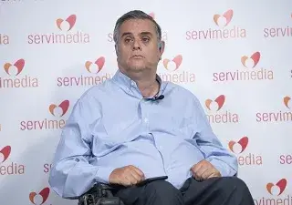 Jesús Hernández Galán, durante su intervención en un acto en Servimedia (Fuente: Jorge Villa)
