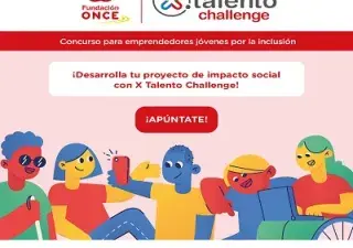 Banner informativo del concurso X Talento Challenge de Fundación ONCE (fuente: Fundación ONCE)