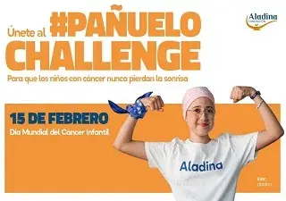 Iciar, protagonista de la campaña del 'Pañuelo Challenge' (Fuente: Fundación Aladina)