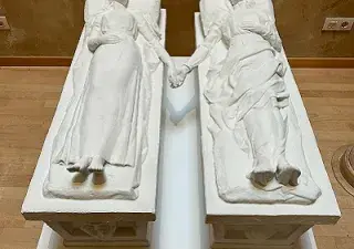 Vista de la maqueta tiflológica de los Amantes de Teruel (Fuente: Fundacion Amantes de Teruel)