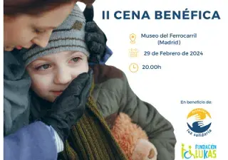 cartel oficial de la II Cena Benéfica de la Fundación Luz Solidaria