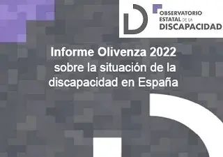 Banner del Informe Olivenza 2022 sobre la situación de la discapacidad en España, del Observatorio Estatal de la Discapacidad (OED)