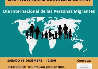 Cartel informativo marcha REDGRA 