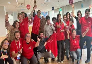 Visita de la Fundación LUDALIA en las oficinas de Unilever en Viladecans en el Día Internacional de las Personas con Discapacidad (Fuente:  Unilever)