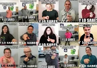 Personas de Plena inclusión en una reunión por vídeo