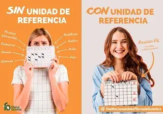Detalle del cartel del Día Nacional de la Fibrosis Quística, de la Fundación Española de Fibrosis Quística (FuEFQ)