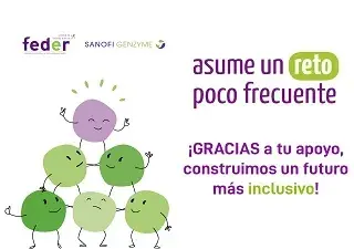 Banner del proyecto ‘Asume un reto poco frecuente’ de FEDER