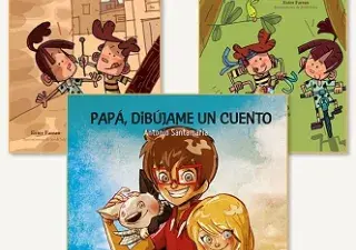 Portadas de los tres libros