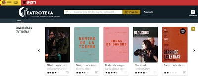 web de Teatroteca con novedades